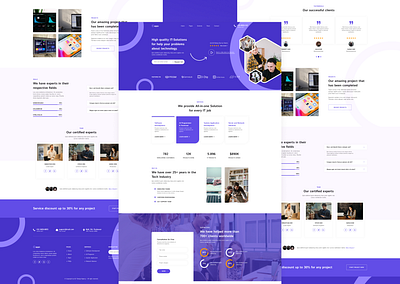 Capps - IT Solutions Landing Page Design company website design figma design illustration interface design it solutions landing page landing page design ui ui design user interface design ux design web app web application design website website design