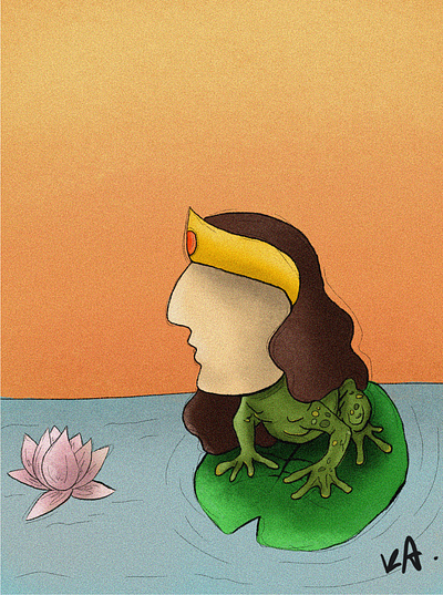 the frog prince frog illustration prince