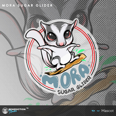 Project Mora Sugar Glider design logo mascott online shop pouch standing pouch sugar glider thumbnail