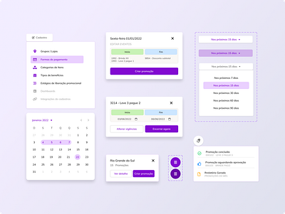 Purple components ui