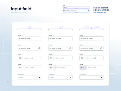 Design system 101 : Input field components design system design system file input field input field component