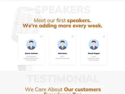 ICICI Direct Trading Seekho Event page figma landing page sk sketch ui design website design