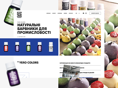 Yero Colors - website design design prototype typography ui uiux userinterface webdesign website