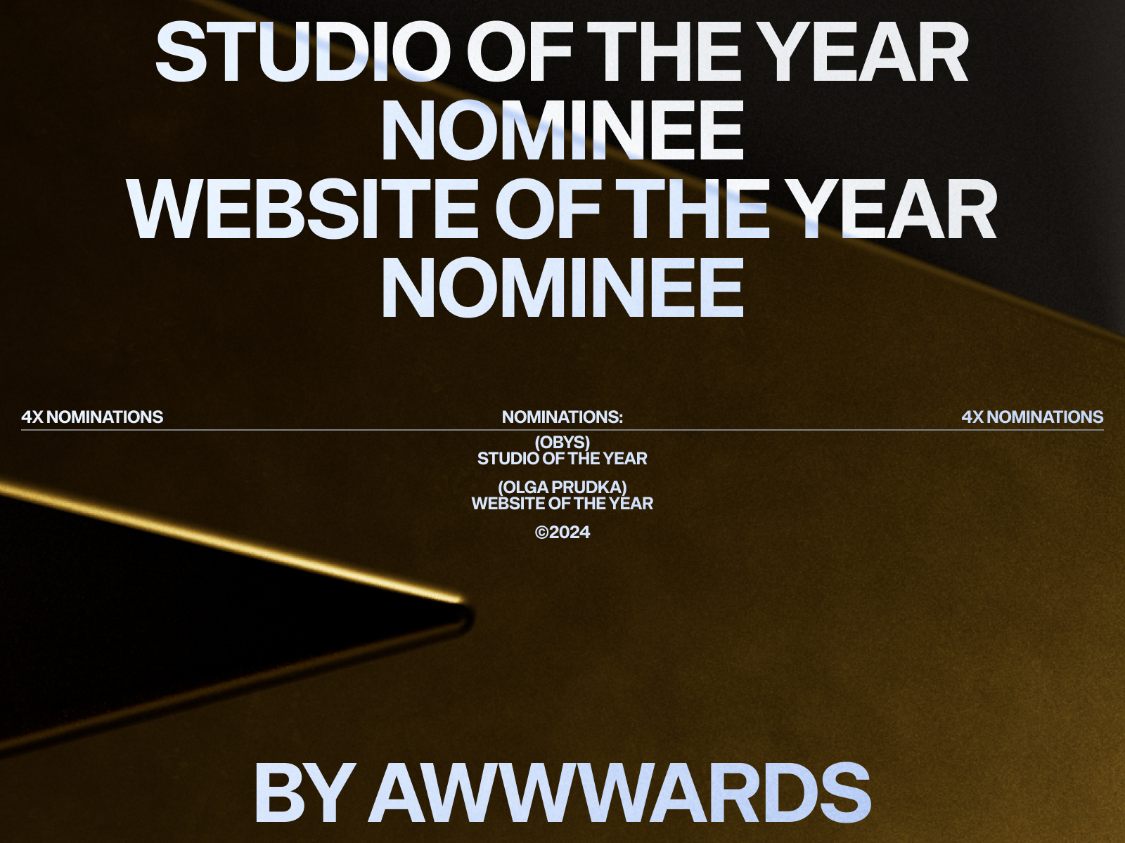 Awwwards Annual Nominee (Obys) By Obys On Dribbble