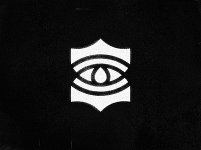Inksee logomark branding drop eye logo