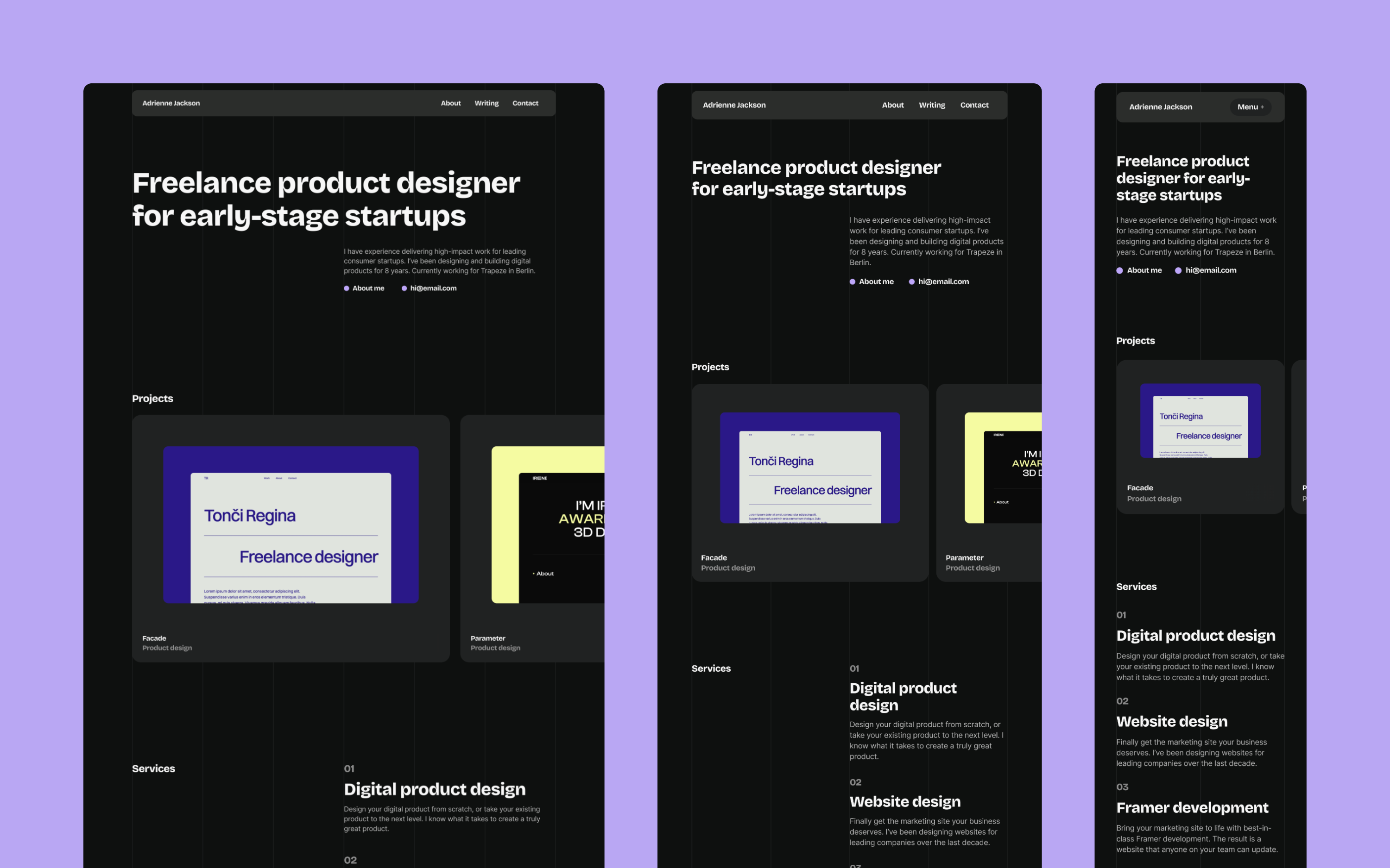 Framer portfolio template bryn taylor clean colour design designer framer freelance freelancer minimal new portfolio portfolio portfolio 2024 simple template type typography ui website