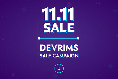 DEVRIMS | 11.11 SALE CAMPAIGN 2023 branding graphic design logo