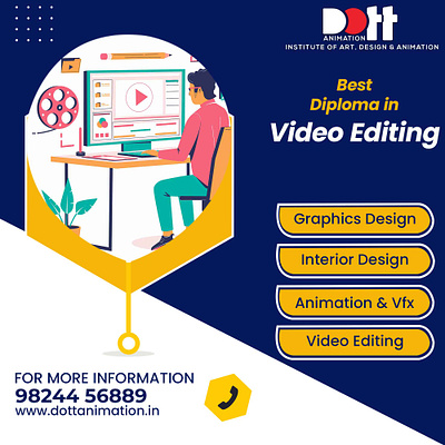 Best Diploma in Graphics Classes in Rajkot | Dott Animation animation branding graphic design logo motion graphics video editing