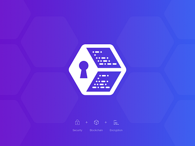 Security + Blockchain + Encryption blockchain branding encrypted encryption logo morse code security