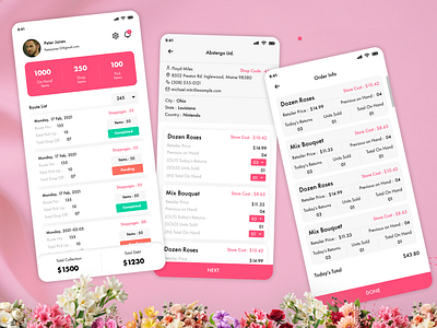 Flower Delivery App app application delivery design flower flower delivery flowers flowers delivery graphic design mobile online ui ui ux ux