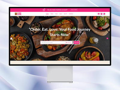 Online Food Order Landing Page. design food landing page food order landing page ui uiux ux