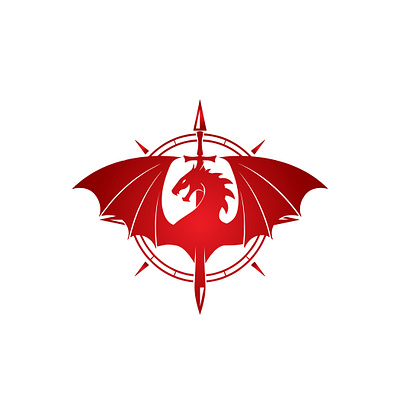 Dragon Sword branding design dragon graphic design logo sword