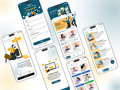 Get Crew - Crew Finder App finding crew finding job get crew graphic design mobile ui design ui