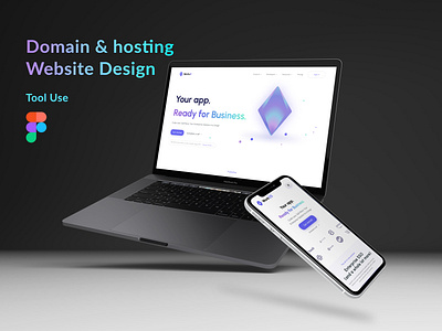 Domain hosting website UI design app design domain hosting figma homepage landing page logo mobile app responsive ui ui ux web design website design xd
