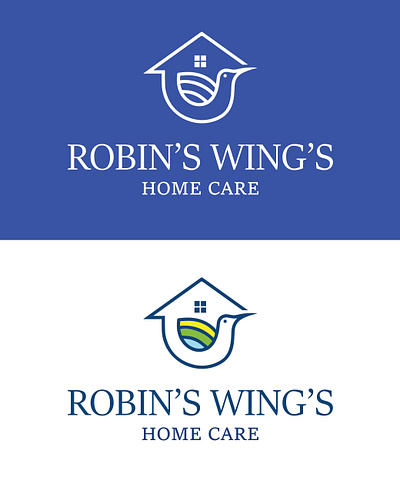 Robin's Wing's logo. branding graphic design logo