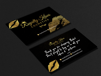 Royalty Kisses Business card. branding business card graphic design