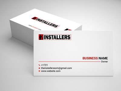 The Installers Business card. branding business card graphic design