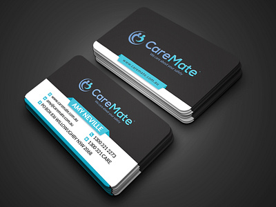 CareMate Business card. branding business card graphic design