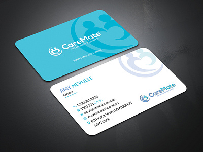 Care Mate Business card. branding business card graphic design