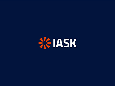 IASK - Designed by Ascendo™ Team abstractlogo body health brand identity branding brandmark clean logo design energy entrepreneurship graphic design health kinesiology logo logo inspiration minimal design motion silicon valley startup tech logo