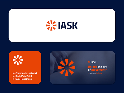 IASK - Designed by Ascendo™ Team abstractlogo body health brand identity branding brandmark clean logo design energy entrepreneurship geometric logo design graphic design health iask logo logo inspiration logo showcase motion silicon valley startup visual identity