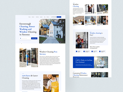 Window Cleaning ui ux web design