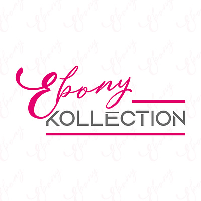 Ebony Kollection Logo. branding graphic design logo