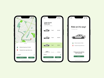 CamoCab app mobile mobileapp ui