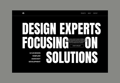 Design agency - Hero section design agency hero section web design