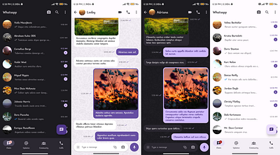 WhatsApp Material You Design ui