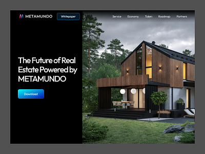 Real Estate Crypto Landing Page landing page web design