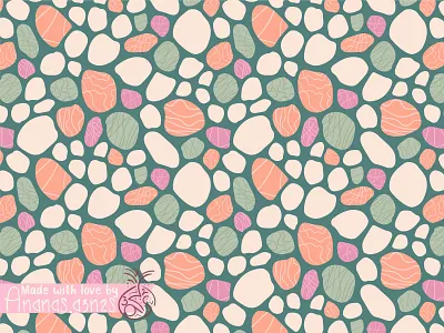 Marble stones🪨 2d illustration adobe illustrator beige calm design hand drawn illustration illustrator marble stones marine pattern ocean pastel colors sea sea bed seamless pattern soft green soft pink stones pattern surface pattern design vector