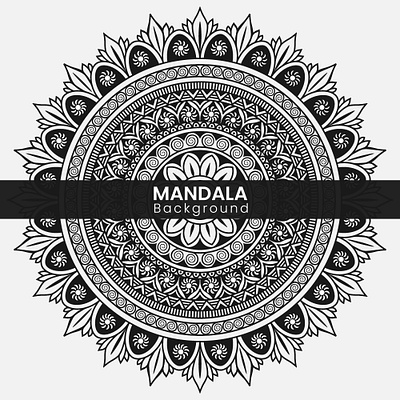 Mandala background design. background creative design graphic design illustration mandala modern vector
