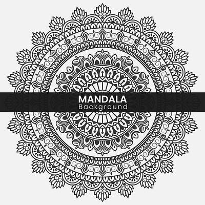 Mandala background design. art background branding creative design digital doddle graphic design illustration mandala modern pattern vector