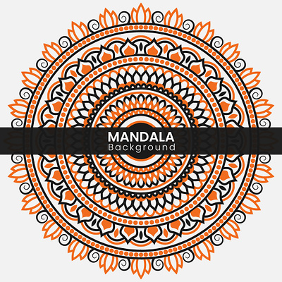 Mandala background design. art background creative design digital graphic design illustration mandala modern template vector