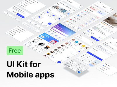 Mobile UI Kit ecommerce app figma template file manager app messenger app mobile app mobile app template mobile design template ui kit uikit