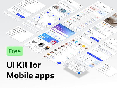 Mobile UI Kit ecommerce app figma template file manager app messenger app mobile app mobile app template mobile design template ui kit uikit