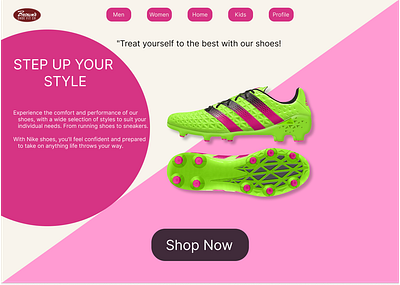 Shoe Store design graphic design ui ux