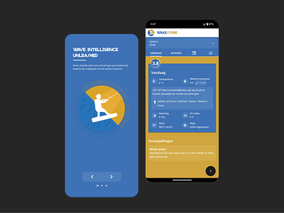 WakeScore - Complete product design forecast predictions product design ui ux wakeboard weather