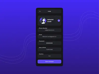 User Profile ui