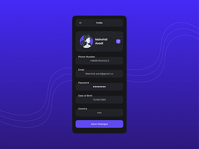 User Profile ui