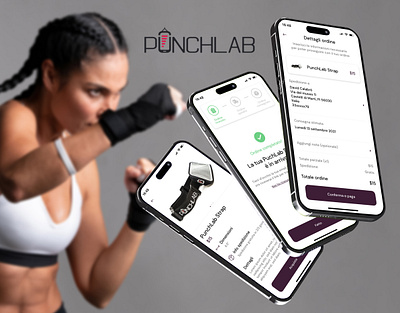 Punchlab Strap buying process | App UX UI 3d adobe animation app boxe branding design figma fitness graphic design illustrator photoshop prototype ui user flow user interface ux website wireframe xd