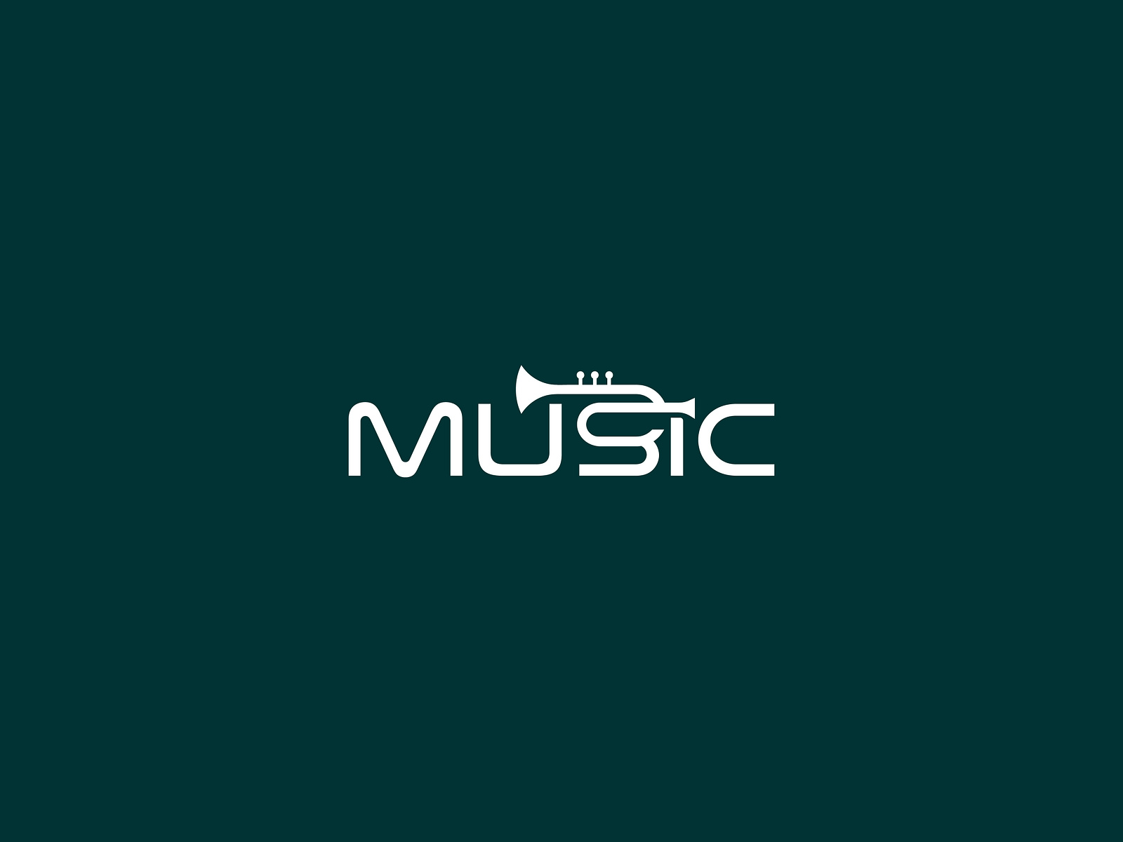 Music Wordmark Logo ! by Md. Rahidul Islam on Dribbble