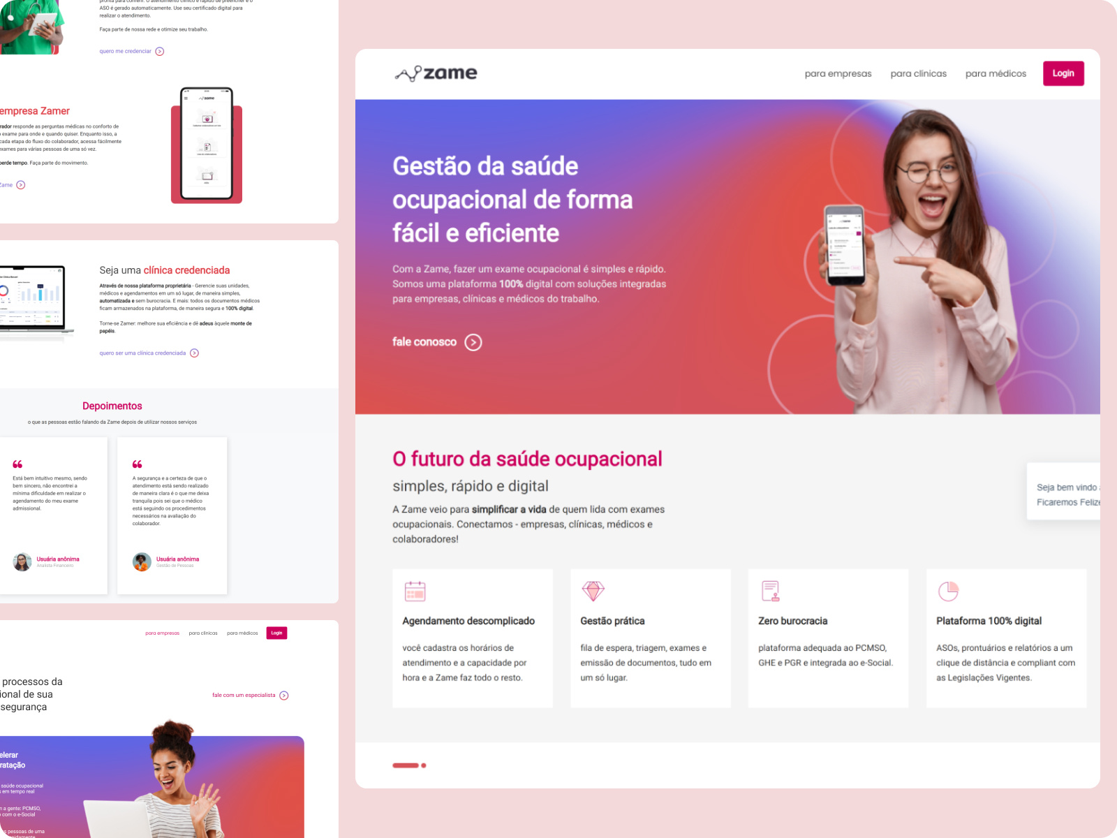 Example of Occupational health - Website