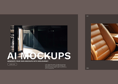 AI Mockups | Web Concept ai design graphic design midjourney mockups ui ux web