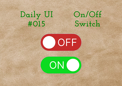 Daily UI #015 - On/Off Switch 015 daily ui day 15 off on switch ui ux website