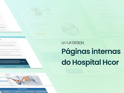 Paginas Internas Hospital HCOR figma hospital ui ux