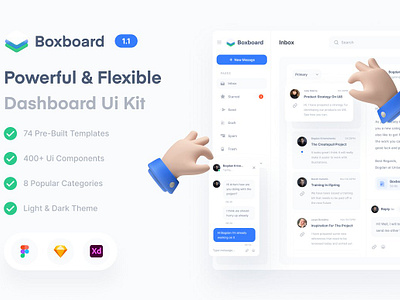 Boxboard Dashboard Ui Kit authentication boxboard boxboard dashboard ui kit cadas dashboard ui kit dashboard dashboard ui kit design education job search mail platform social media template template themes ui ui8 user user interface user interface design ux