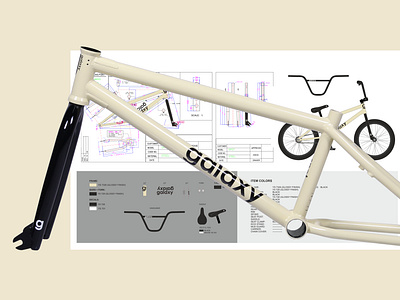 Galaxy BMX Bikes Design affinity bike bike design bmx brand design branding clean color design galaxy bikes graphic design minimalistic product product design simple sport sports design