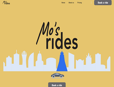 Mo's Rides design typography ui web